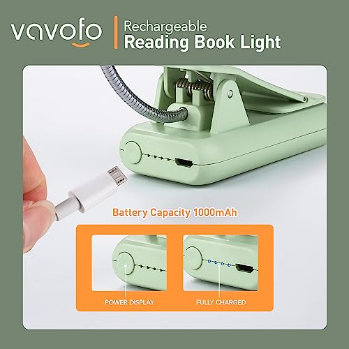 Clip On Book Light, 7 LED Reading Light, Blue U5058