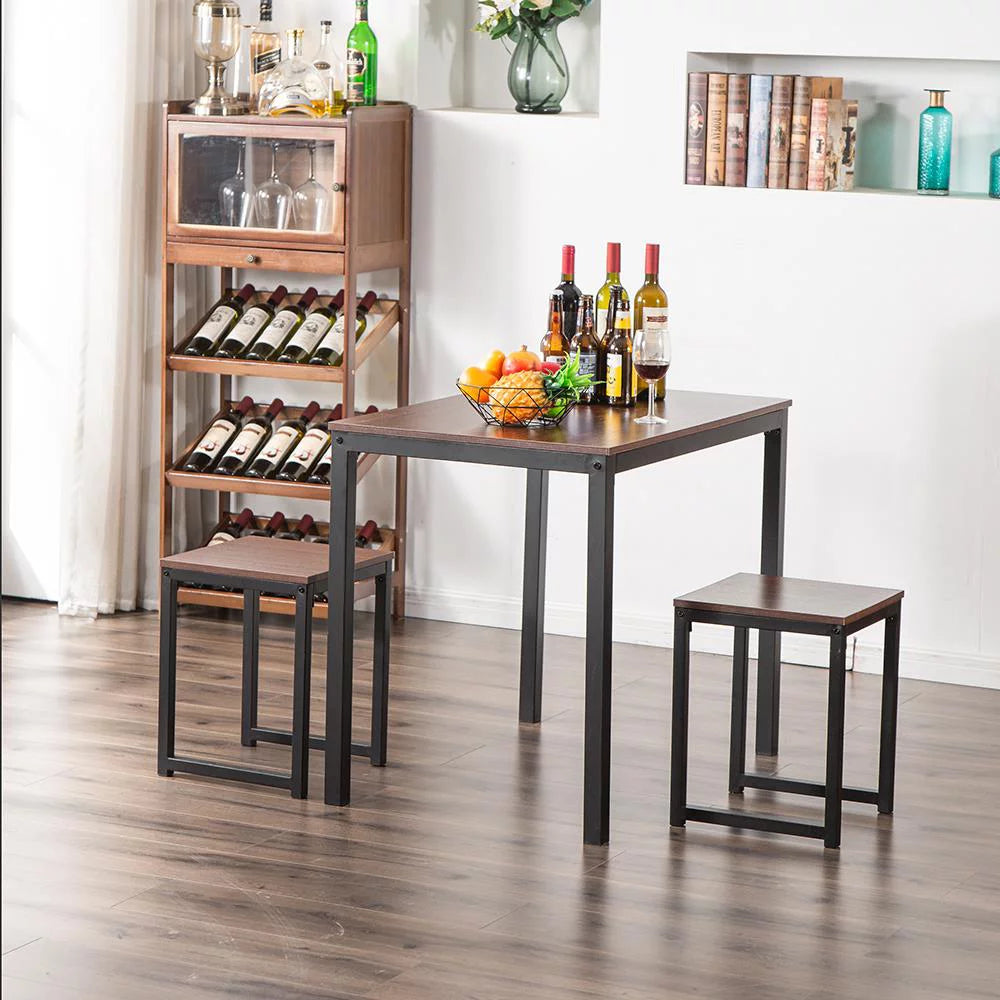 Tall Modern Dining Table Set with 2 Stools Z137513
