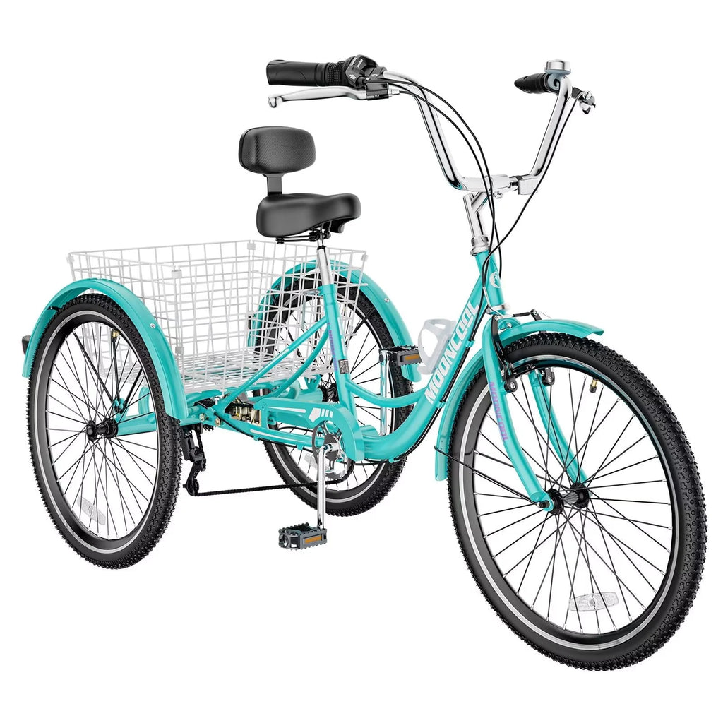 20/24/26 inch 7 Speed 3 Wheel Bicycle with Basket E15796