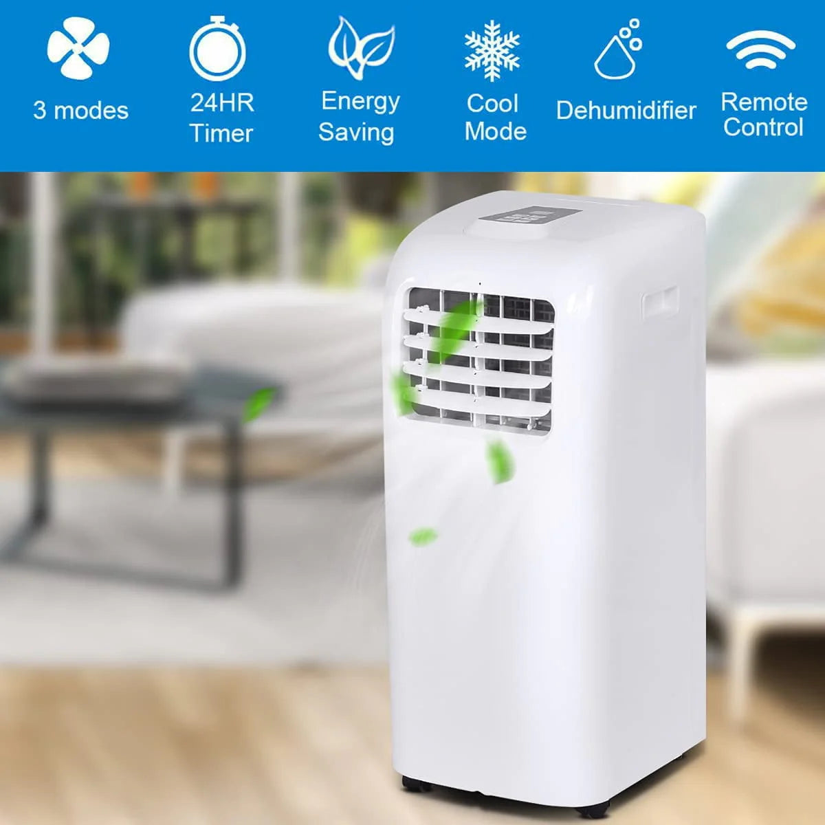 Portable Air Conditioner Cooling Fan Dehumidifier 8000BTU V901216