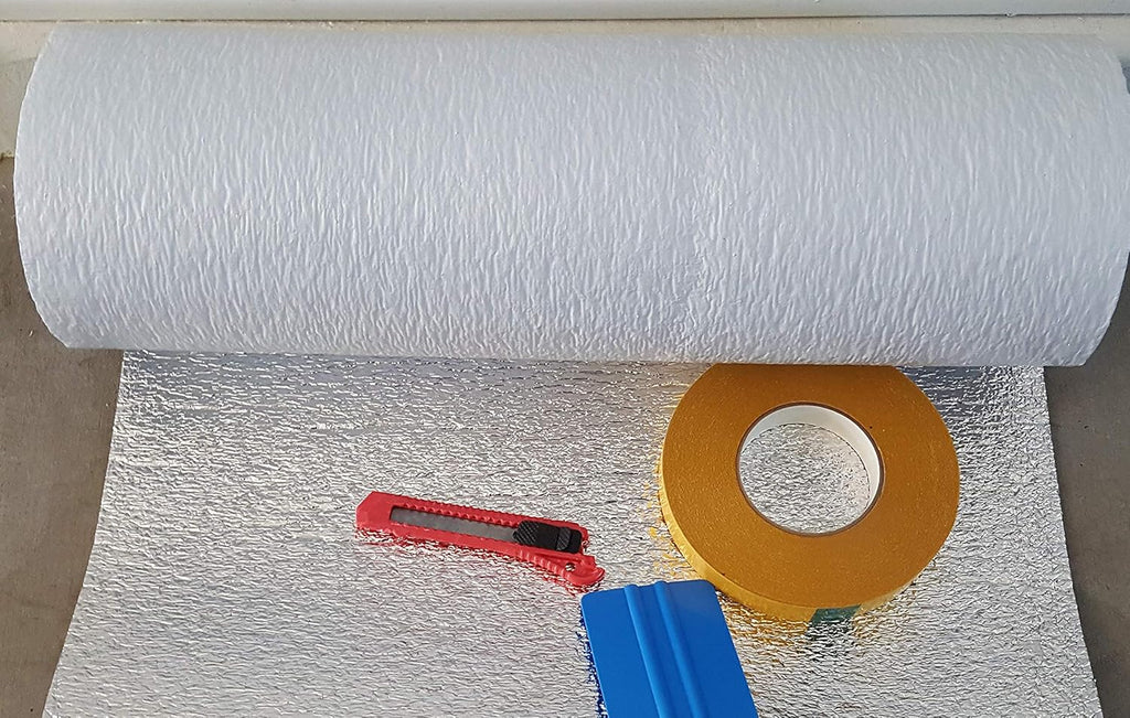 White Reflective Foam Core Garage Door Insulation Kit U428