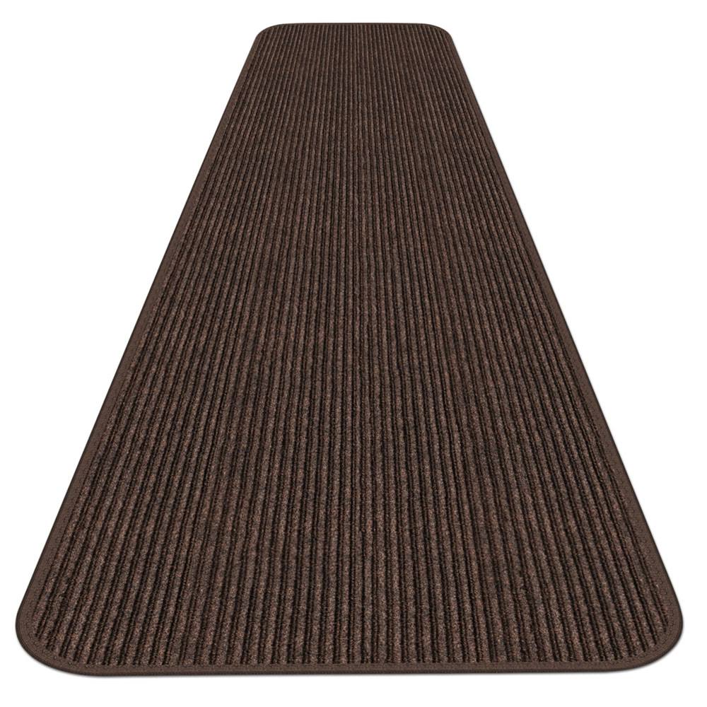 Bittersweet Brown Skid-Resistant Carpet Runner E9708