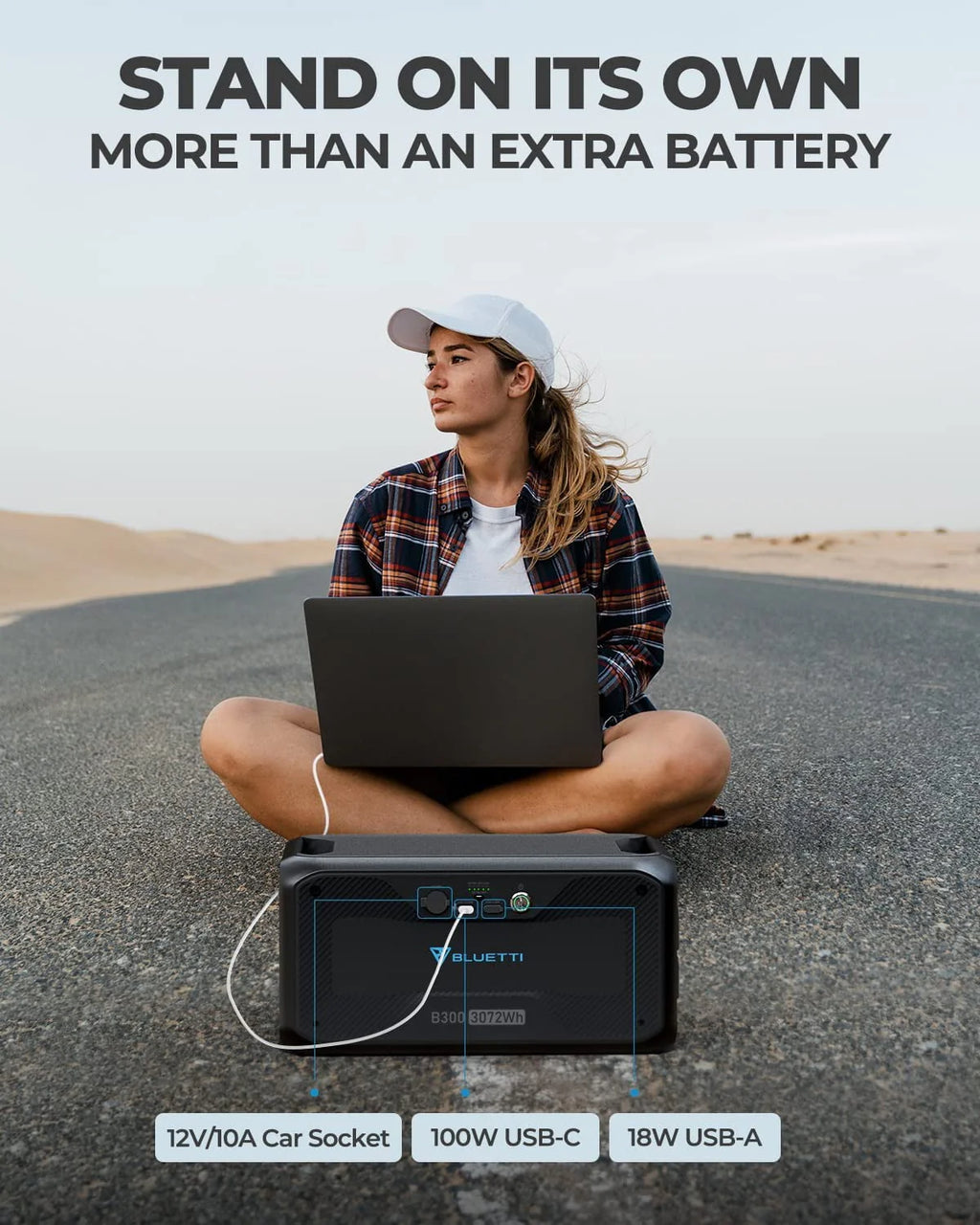 Expandable Power Station 3072Wh Solar Generator 3000W AC Output V25549
