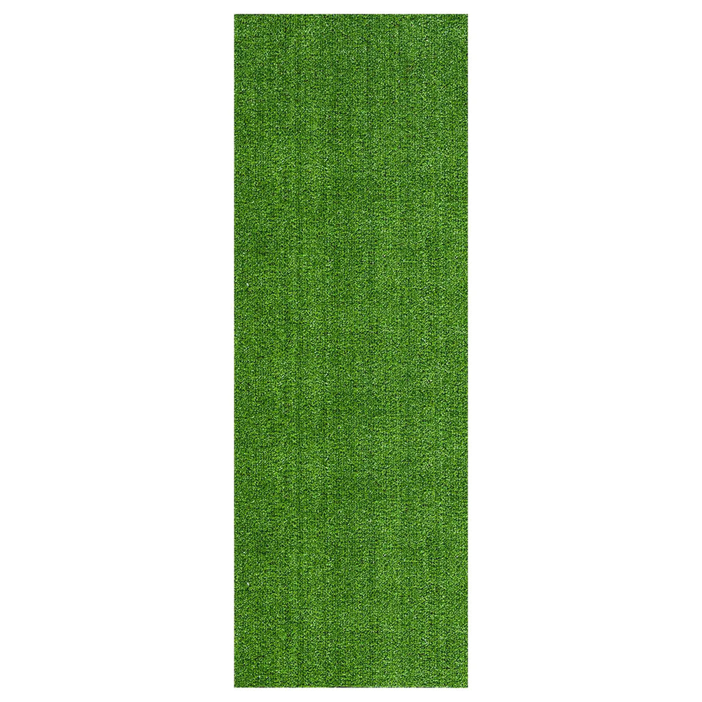 Waterproof Indoor/Outdoor Artificial Grass Rug 2'7" x 28' Green K778246