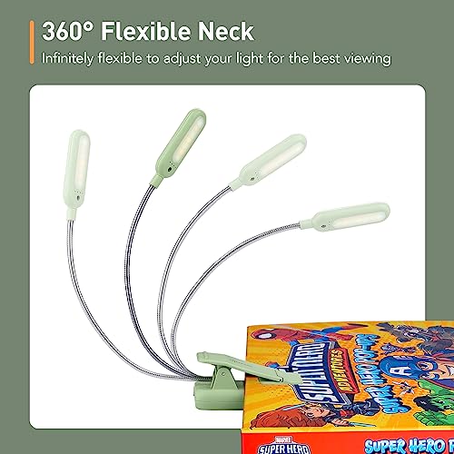 Clip On Book Light, 7 LED Reading Light, Blue U5058