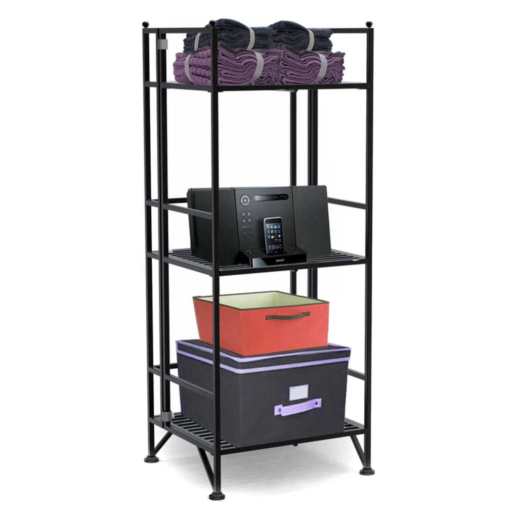 Folding 3 Shelf Metal Bookcase O9974