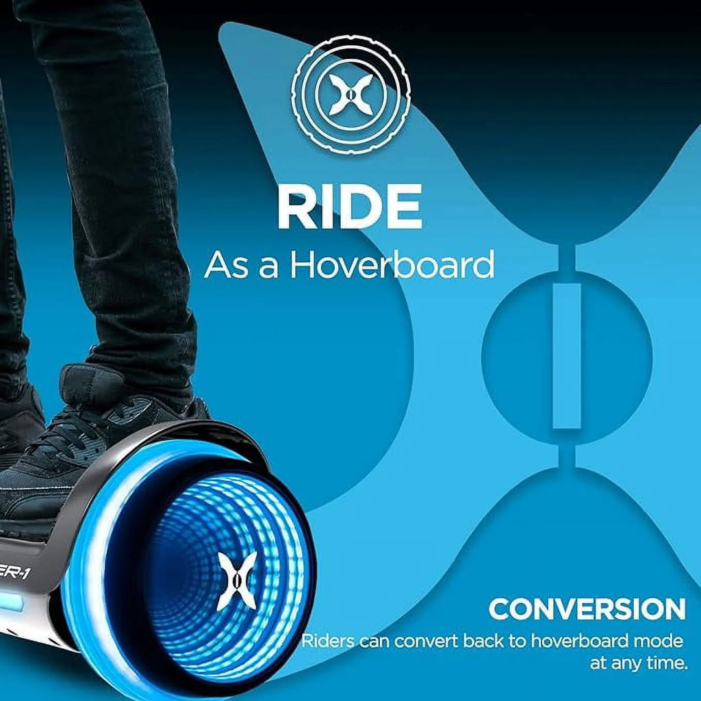 Black Hoverboard and Kart Combo A465