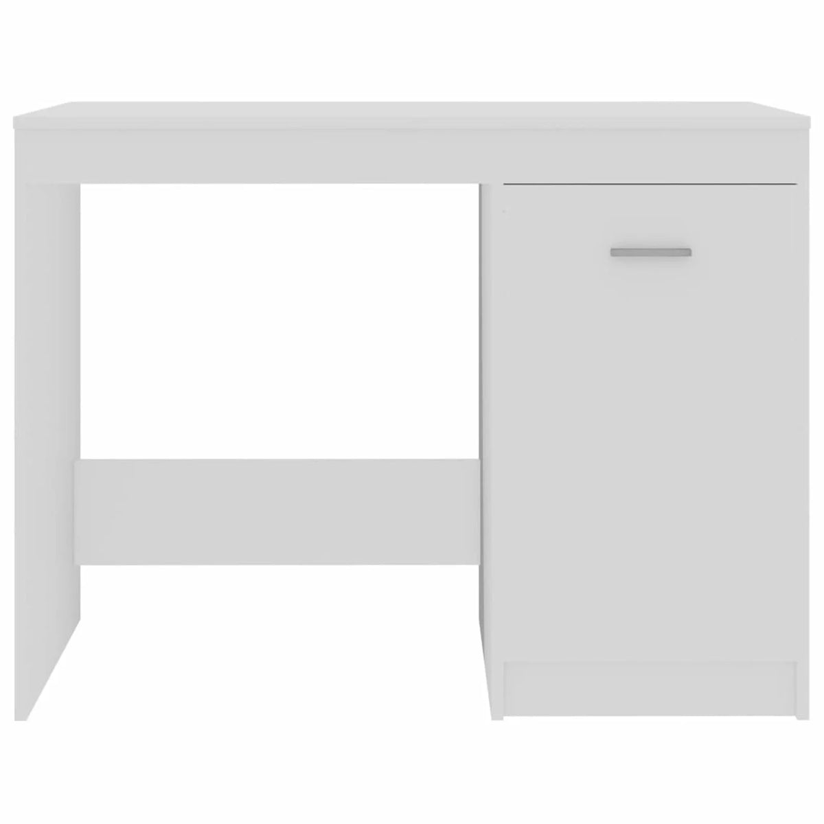 White Computer Desk with Storage Cabinet D907019