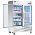 54" 2 Glass Door Display Refrigerator with 42.2 cu. ft. Capacity X95739