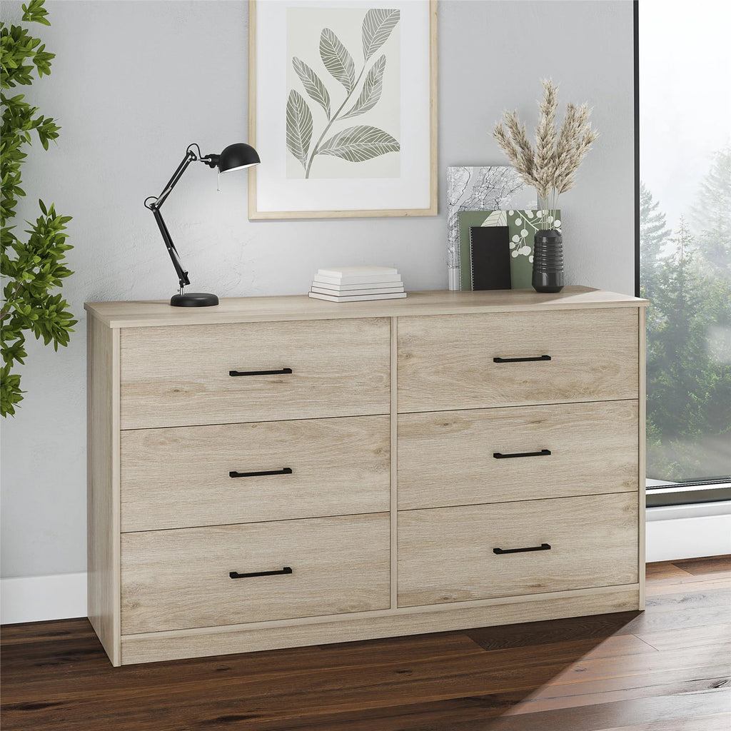 Black 6 Drawer Dresser Y70639