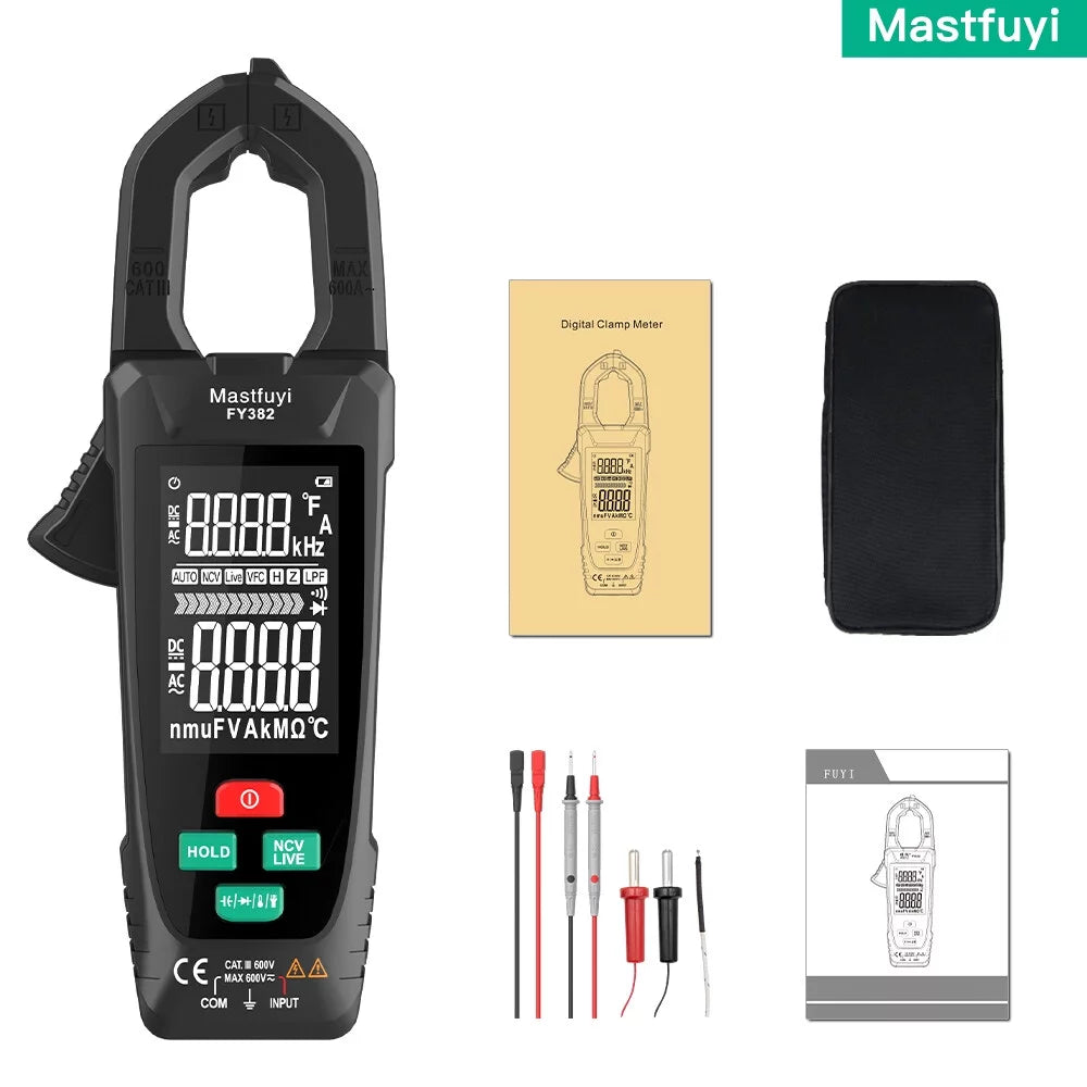 True RMS 9999 Counts Digital Clamp Meter O172