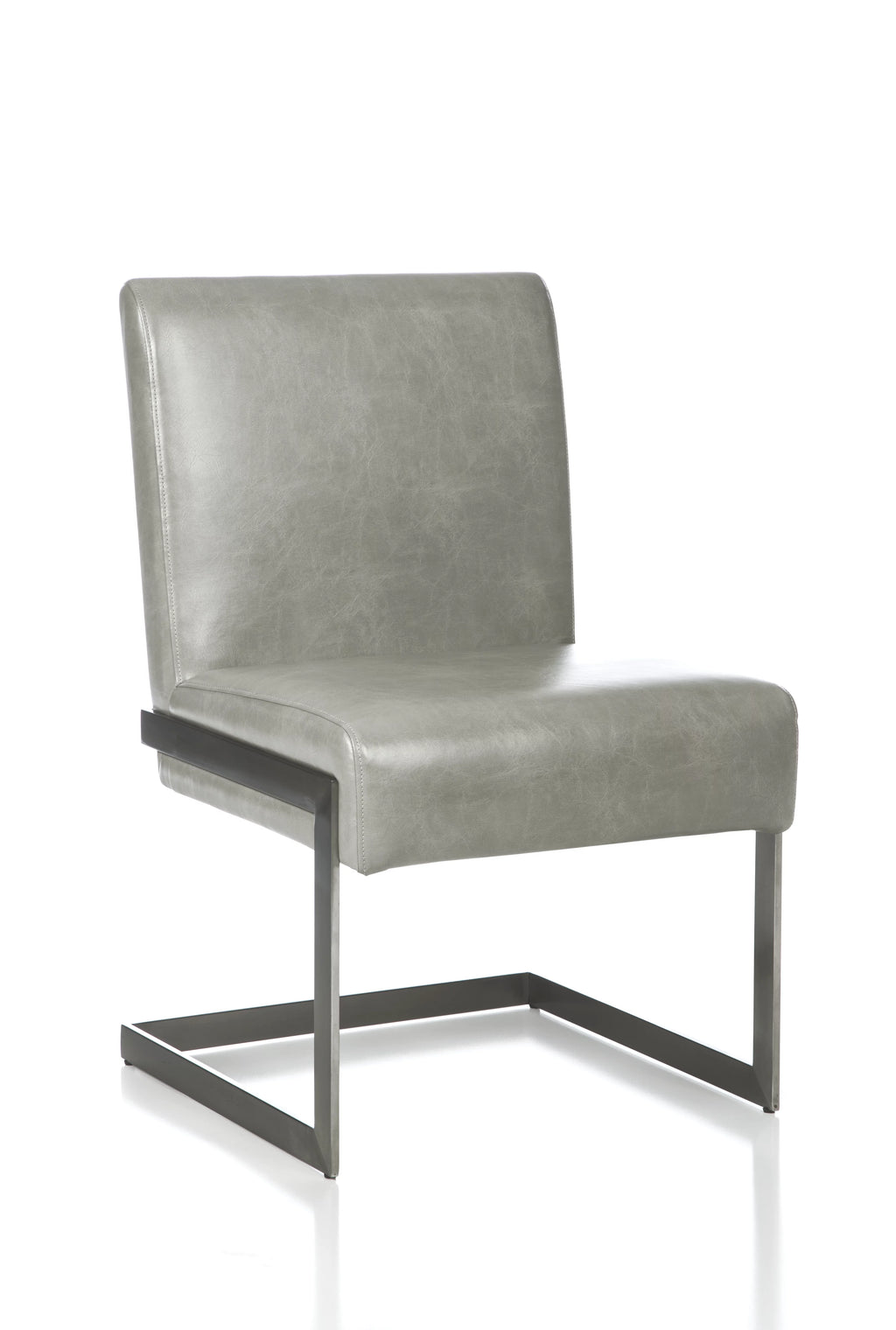Coral Synthetic Leather Upholstered Dining Chair Set of 2 B601
