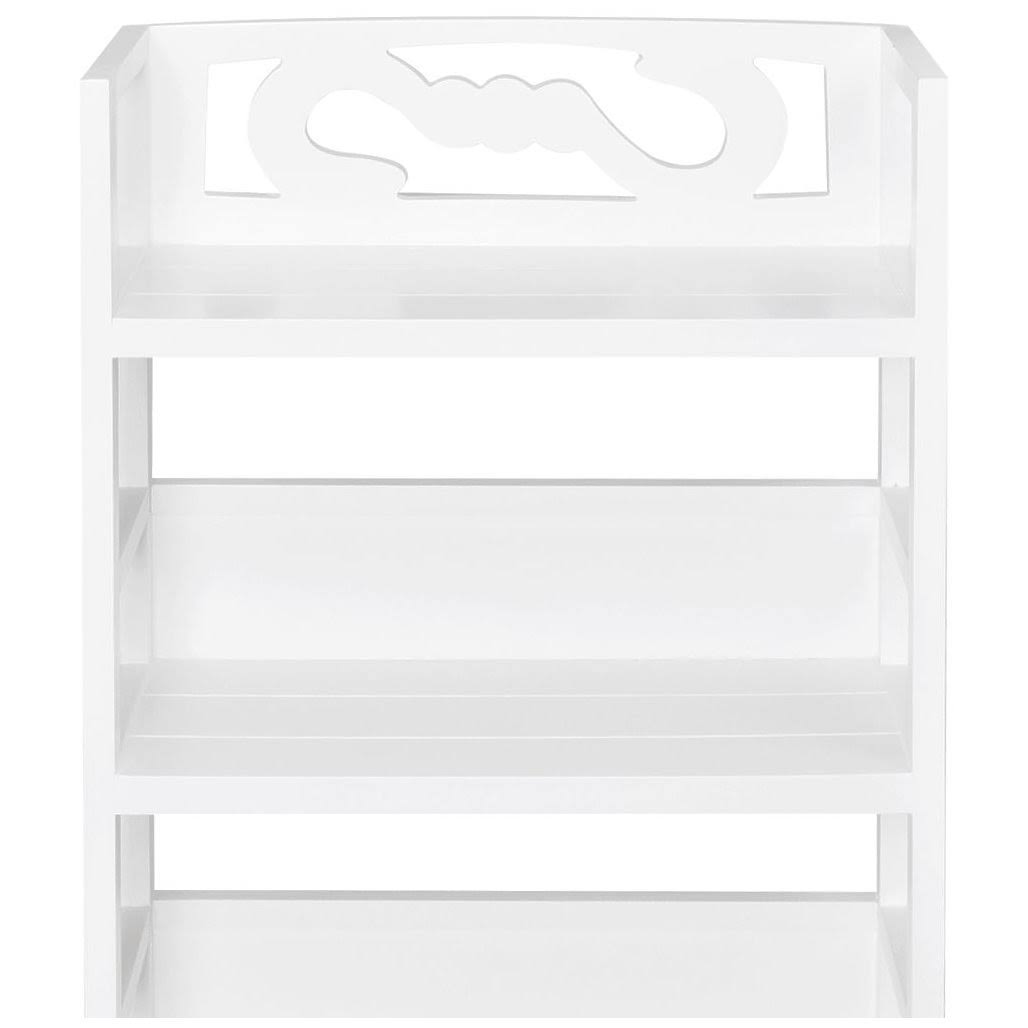 White Wood Bathroom Cabinet D40732