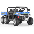 Remote Control Electric UTV, 2 Seater, 6 Wheels Ride On Dump Truck, Blue C4653