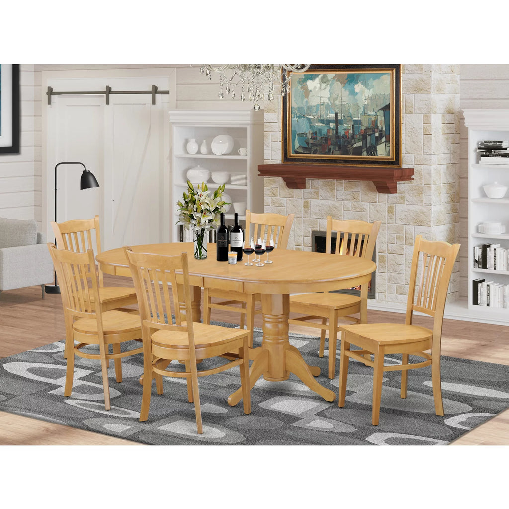Oak Dining Table & 6 Chairs A10805