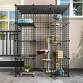 Outdoor Cat House Enclosure with Large Enter Door R773519