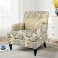 Modern Accent Chair with Wood Legs and Thick Cushion A983576