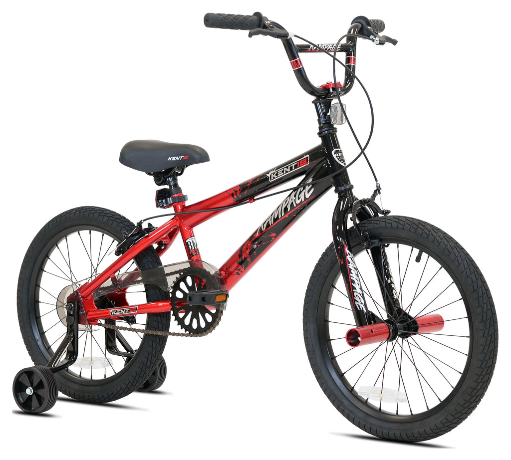 18 in. White and Black Bike B393