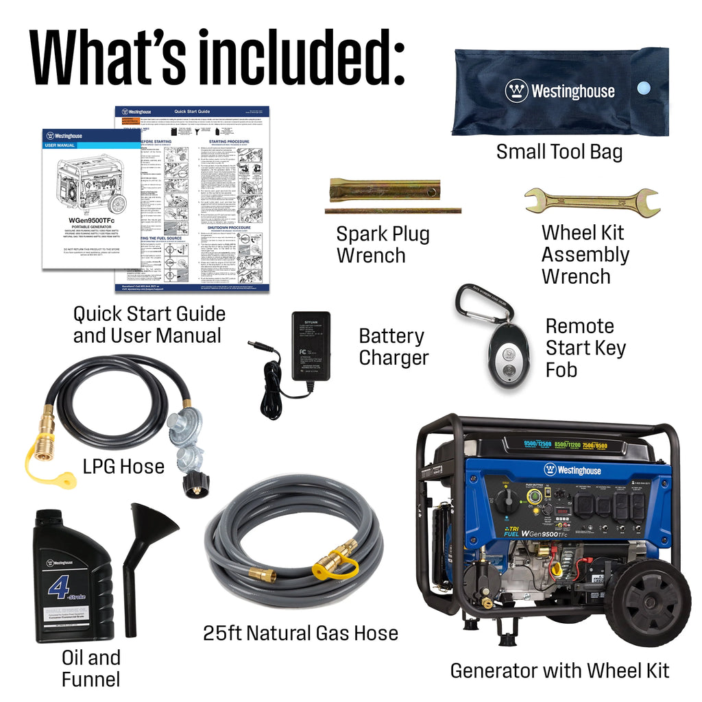 12,500 Peak Watt Dual Fuel Portable Generator X864060