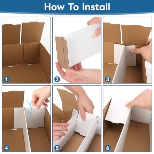 6 Pack White Trading Card Storage Box S870