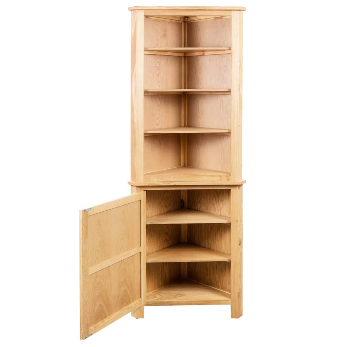 Solid Oak Wood Corner Cabinet K483780