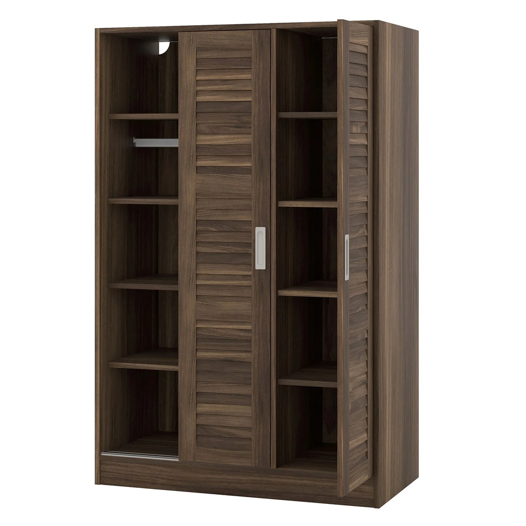 3-Door Wardrobe with Adjustable Shelves C272