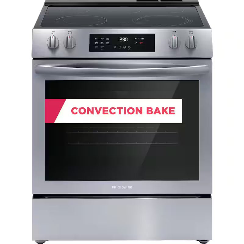 5-Element Slide-In Electric Range with Convection in Stainless Steel R10322