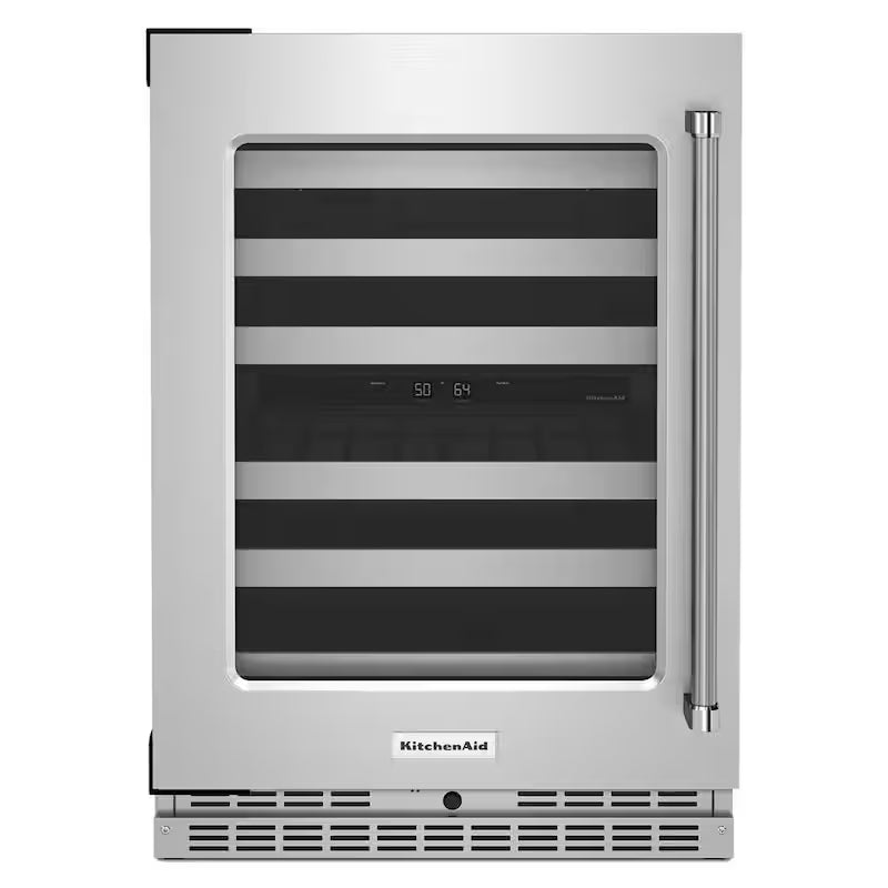 46-Bottle Built-In Undercounter Wine Cooler in Stainless Steel E241