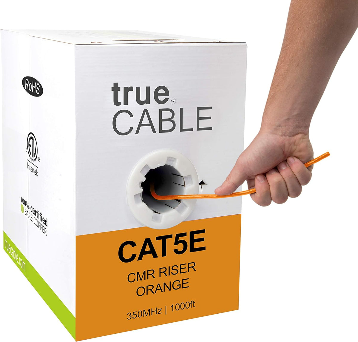 Green 1000ft Cat5e Riser UTP Bulk Ethernet Cable F355