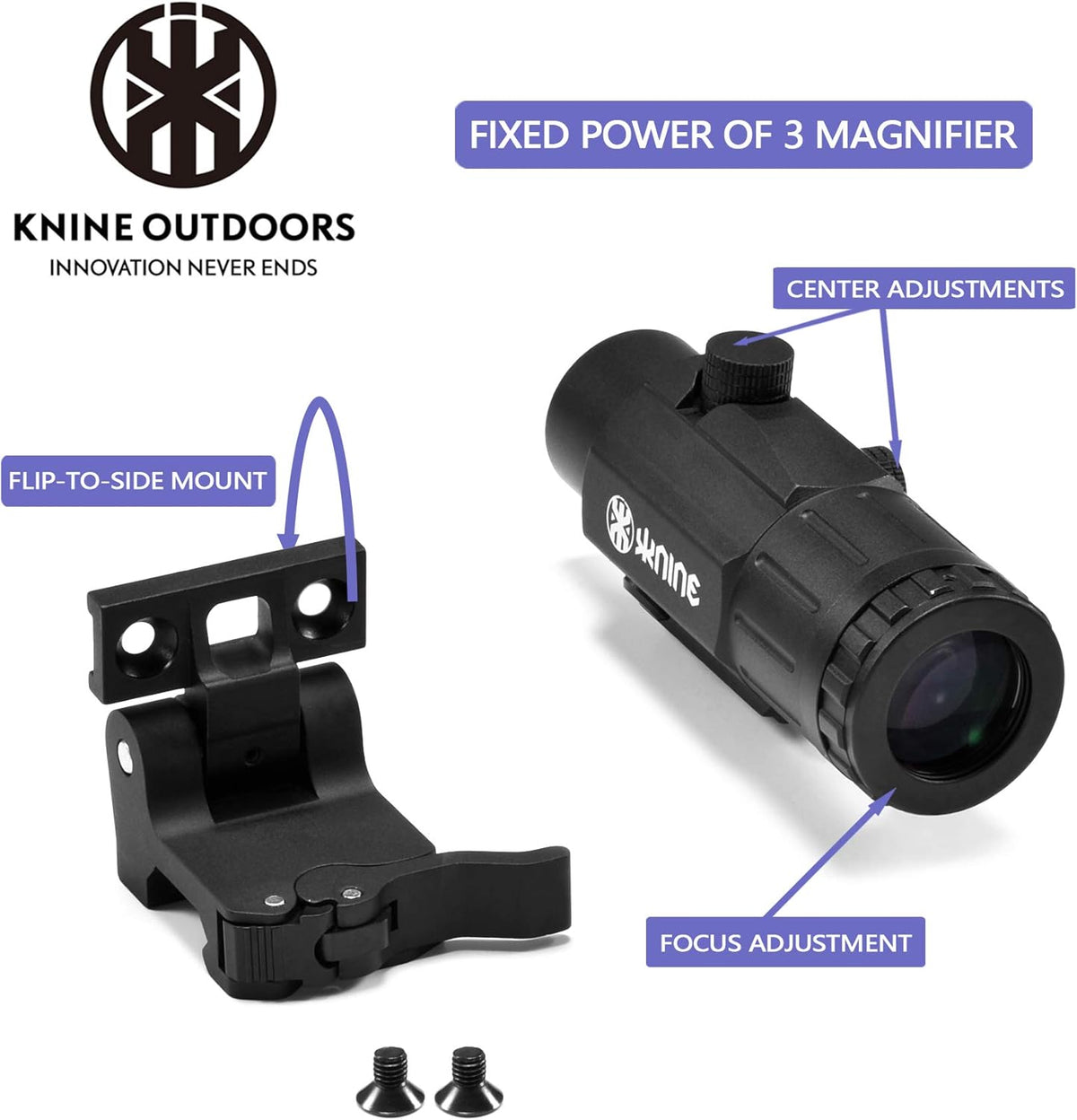 2 MOA Red Dot Sight Scope with 3X Magnifier Combo N86813