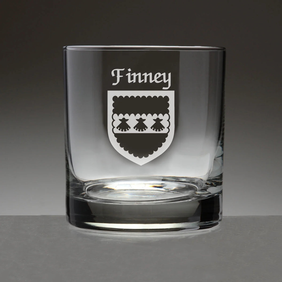 Set of 4 Etched Tumbler Glasses J72072