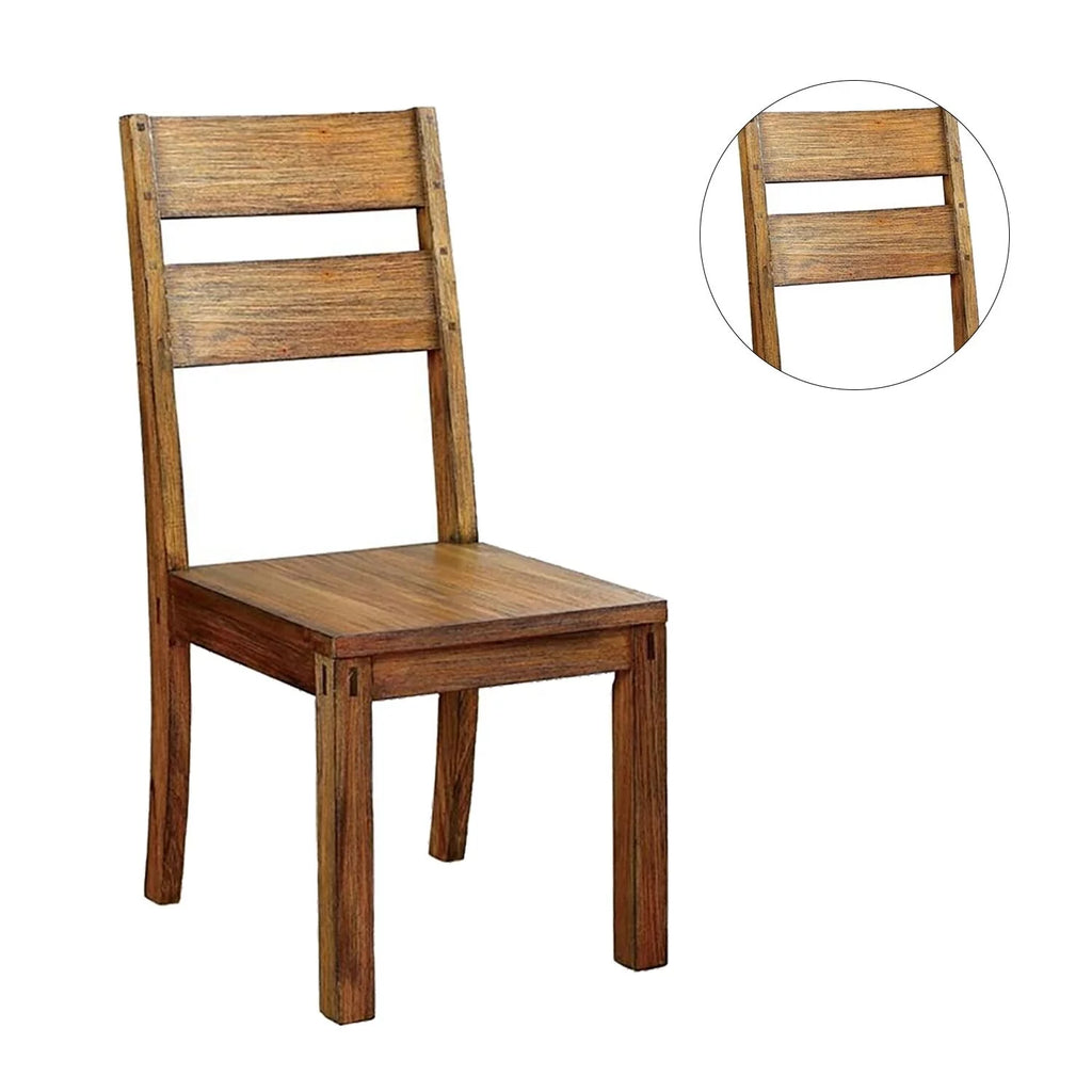 Set of 2 Dark Oak Side Chairs Q8927
