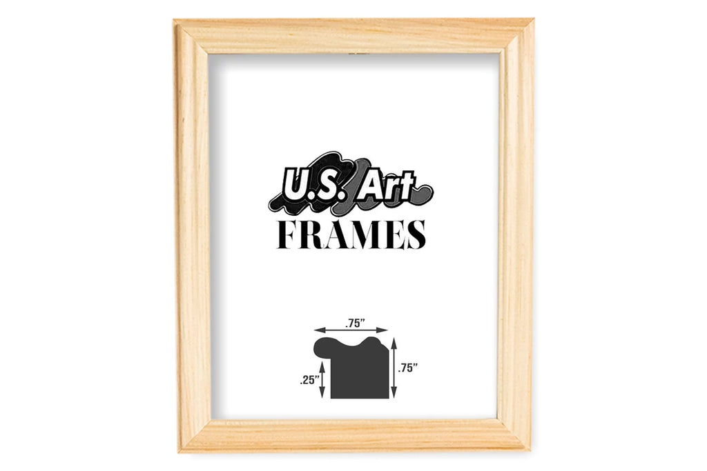 Natural Unfinished .75 inch Solid Wood Picture Frame W45283