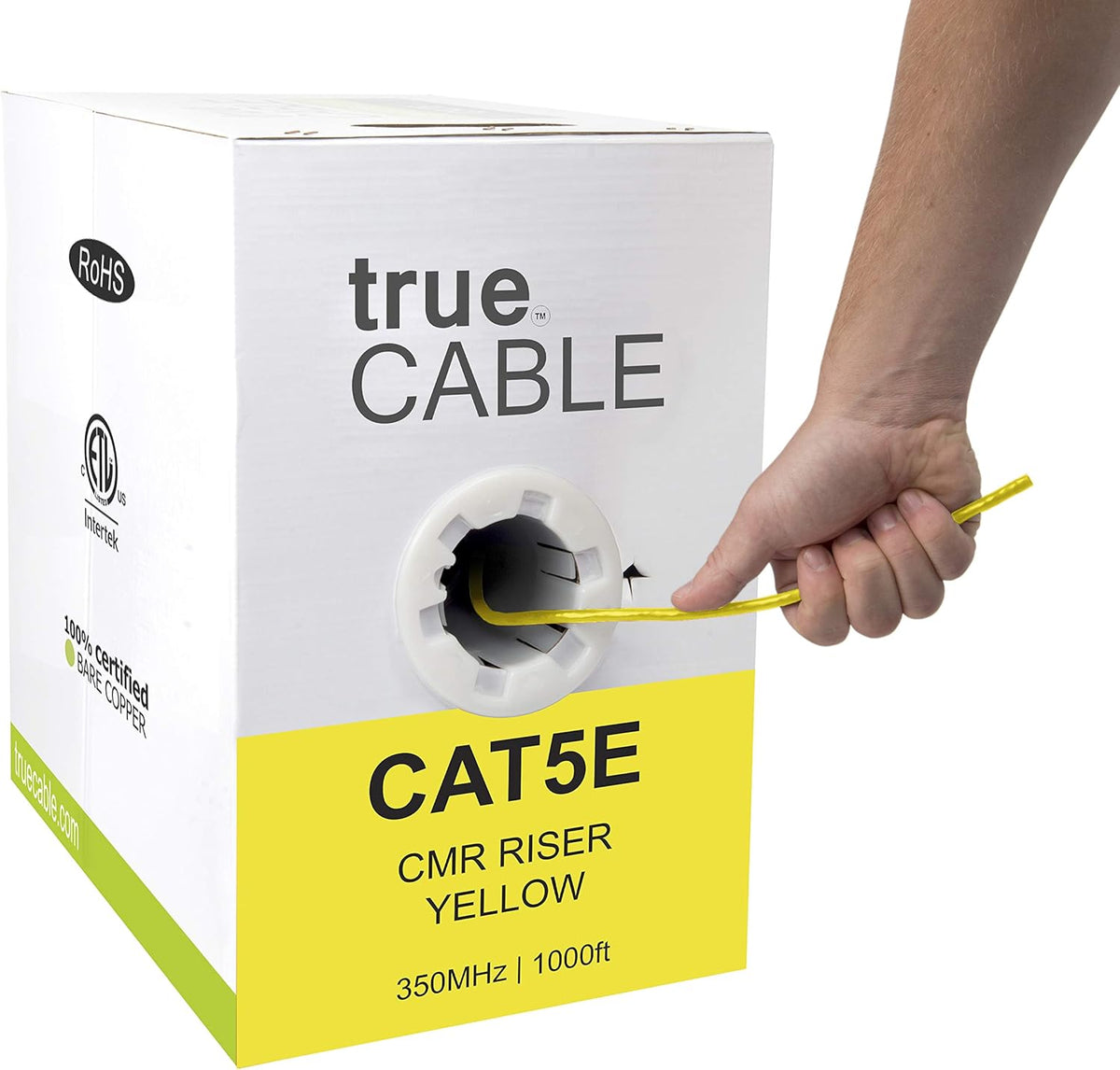 Green 1000ft Cat5e Riser UTP Bulk Ethernet Cable F355