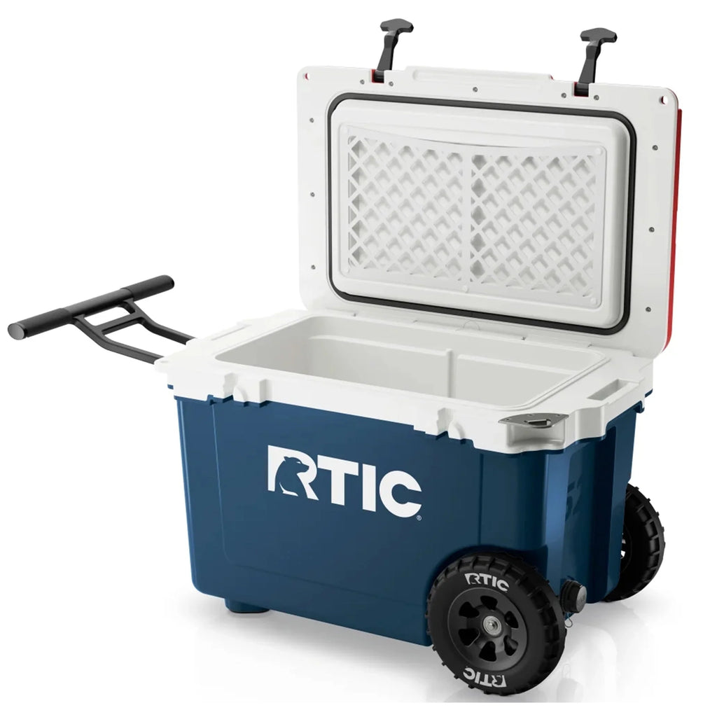 52 QT Wheeled Hard-Sided Ice Chest Cooler E2574