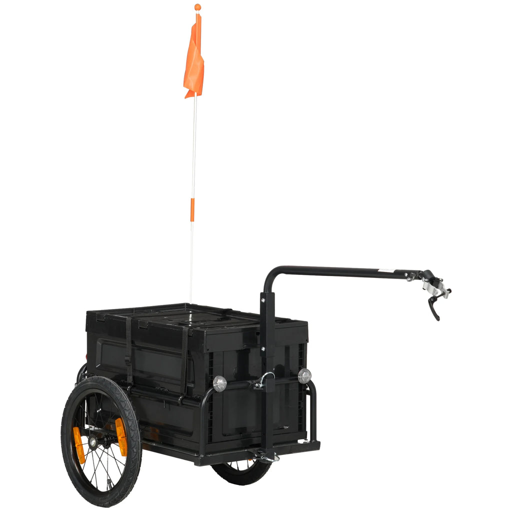 Bike Trailer Wagon with Removable Storage Box H14448