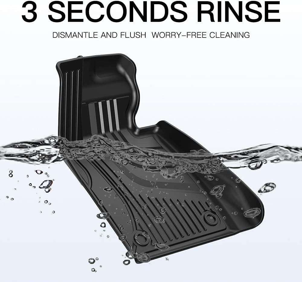 Heavy Duty TPE All Weather Car Floor Mats Full Set O765849