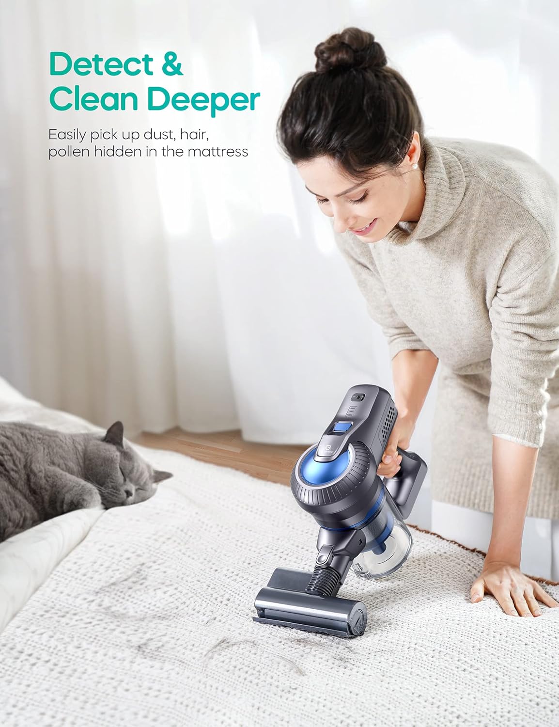 Cordless Stick Vacuum Cleaner 4 in 1 23000PA 200W T8634