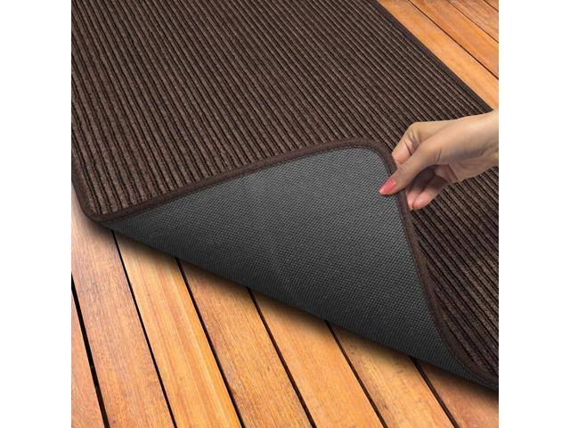Bittersweet Brown Skid-Resistant Carpet Runner E9708