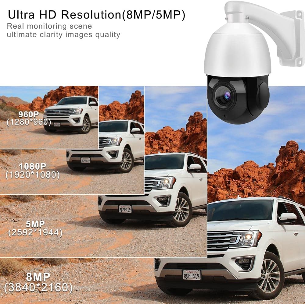 5MP PTZ PoE IP Camera with 18x Optical Zoom N3898