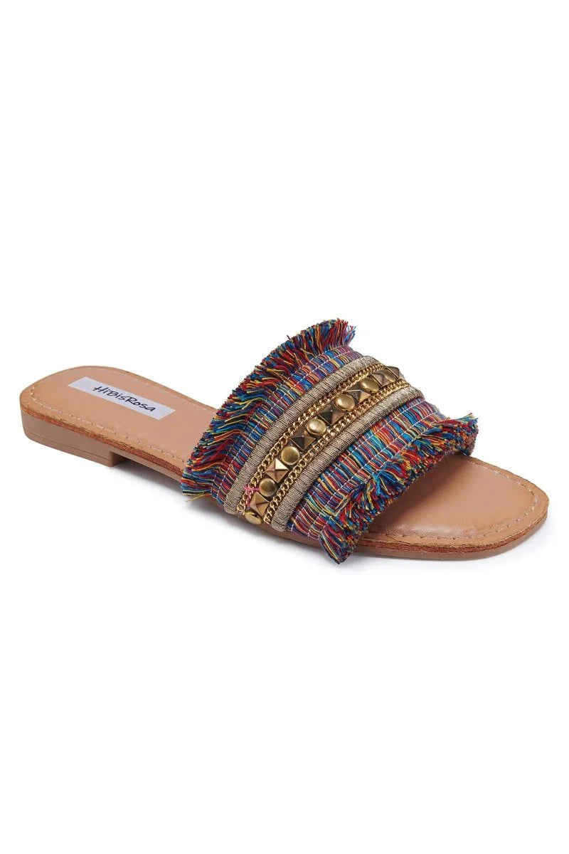 Metal Flat Sandals C14964