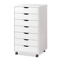 White 7 Drawer Wood Dresser S945