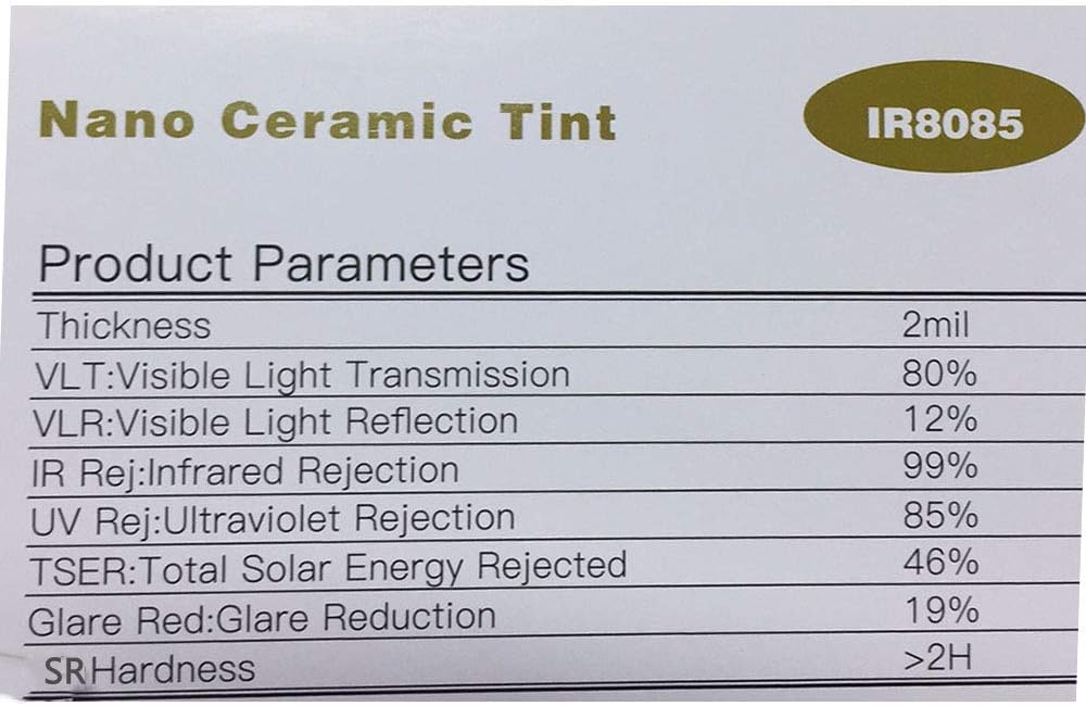 60 X33FT 80% VLT Nano Ceramic Window Film N67974