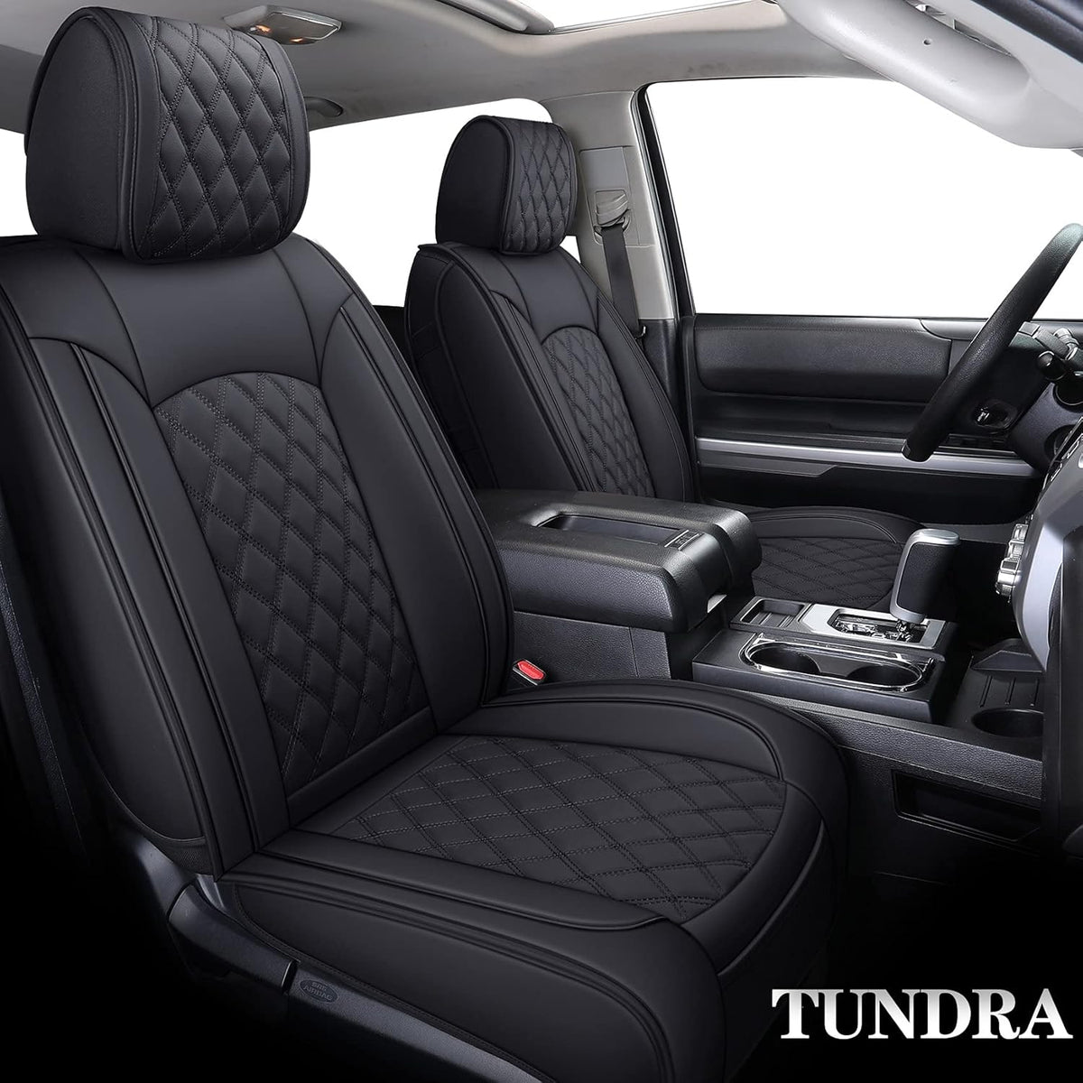Waterproof Faux Leather Front Seat Covers for Truck C113