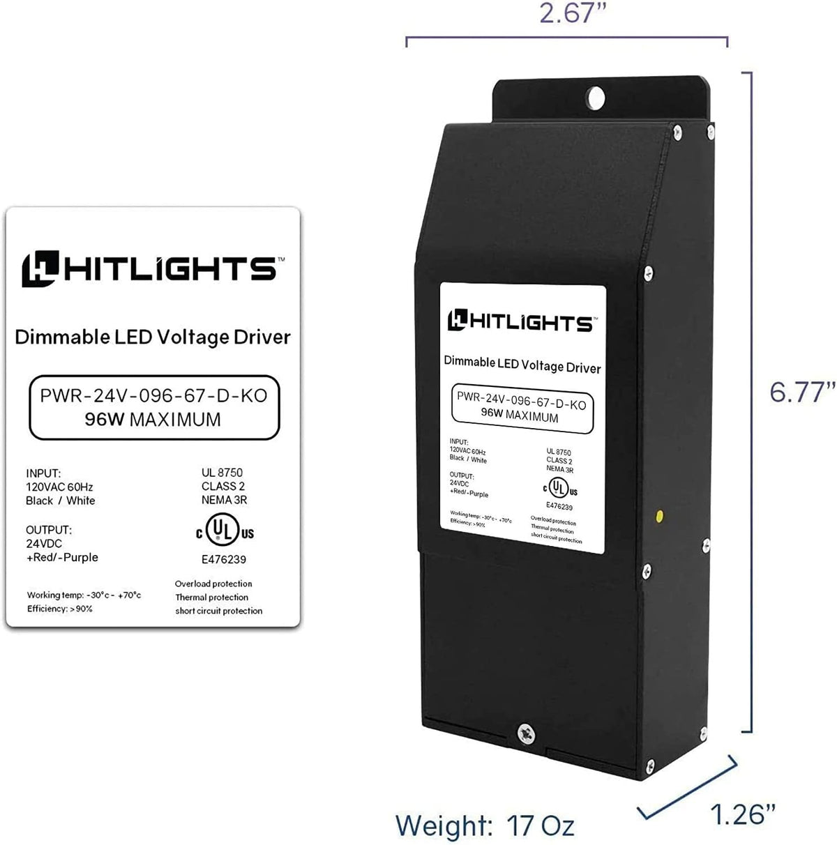 24V 96W Dimmable LED Power Supply P887