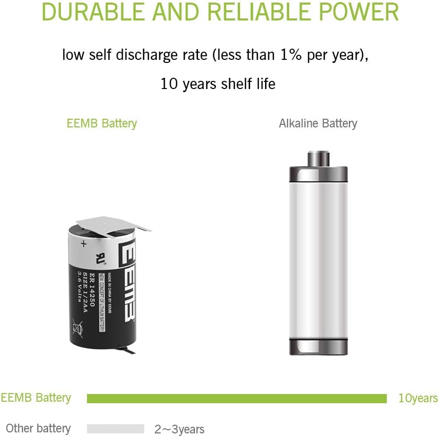3.6V Lithium Battery 1/2 AA Size 1200mAh Q39452