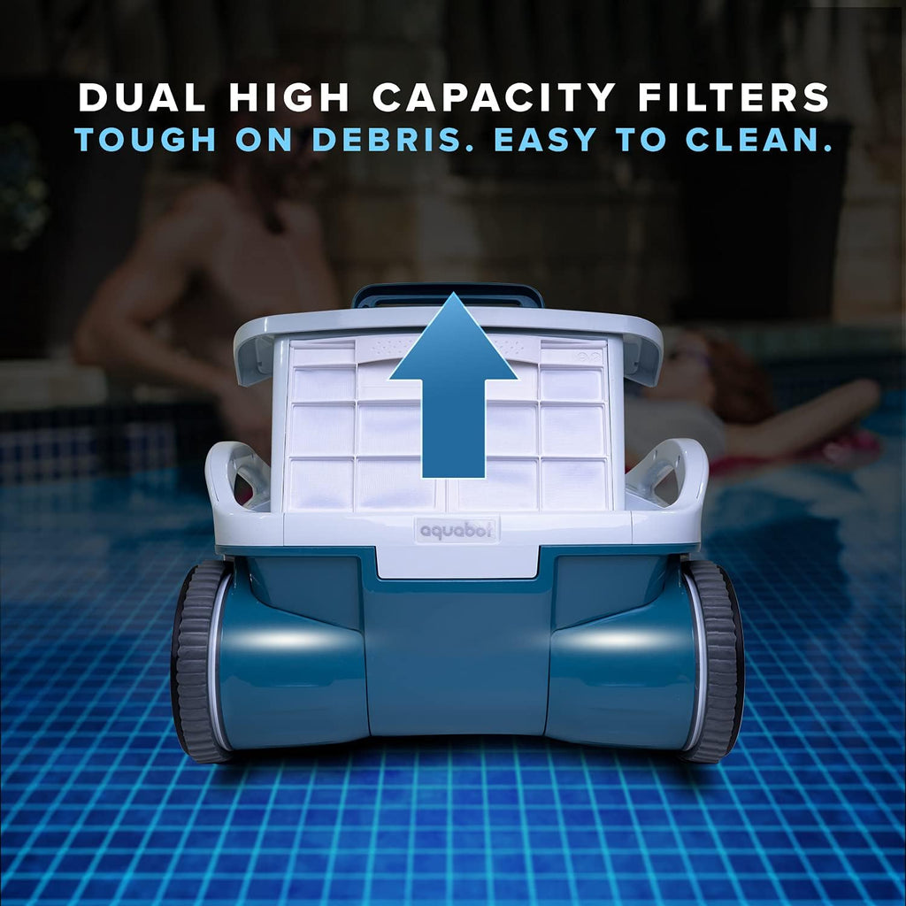 Robotic Pool Cleaner with Scrubbing Brush and Dual Filters R88722