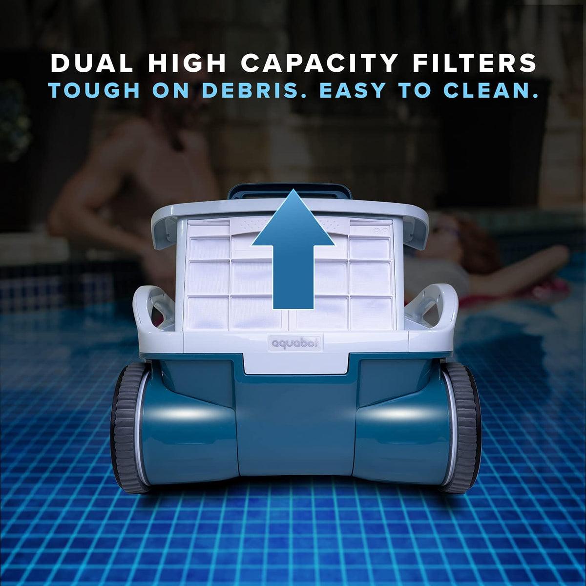 Robotic Pool Cleaner with Scrubbing Brush and Dual Filters R88722