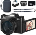 4K 48MP Digital Camera with WiFi, Flip Screen, 16X Zoom, 32GB SD Card O6253