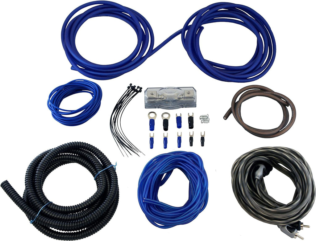 4Ch 800W Sub Amp with Amp Install Kit and RCA Cable R953